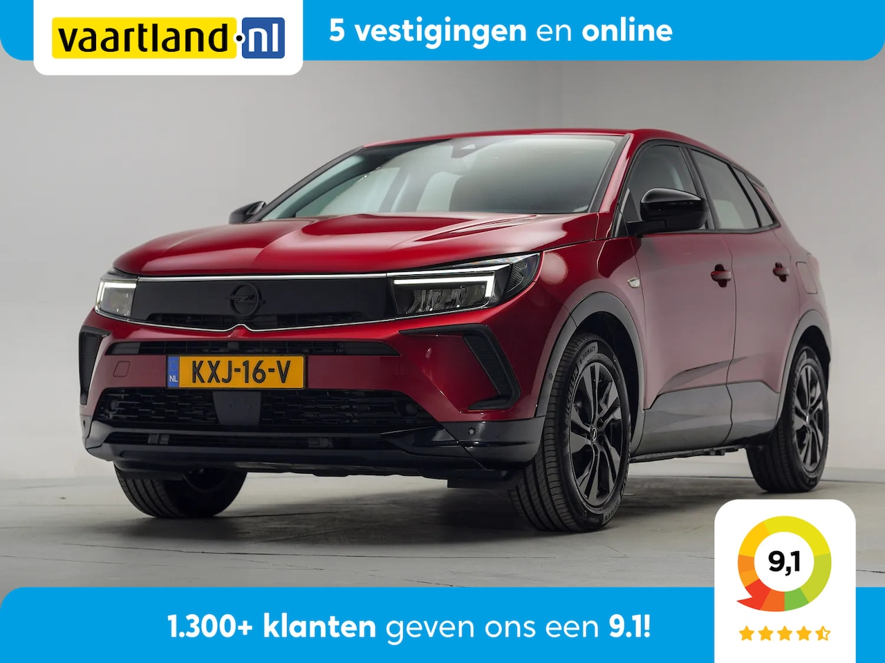 Opel Grandland - 1.6 Turbo Plug-In Hybrid GS Line Aut. [ Adapt.cruise Camera Stoelverwarming ] - AutoWereld.nl