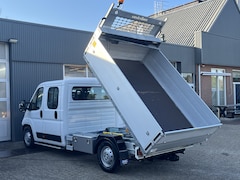Peugeot Boxer - 435 2.2 BlueHDi 165 L3 DC Open laadbak Kipper met Airco Trekhaak 3000kg trekgewicht Telefo