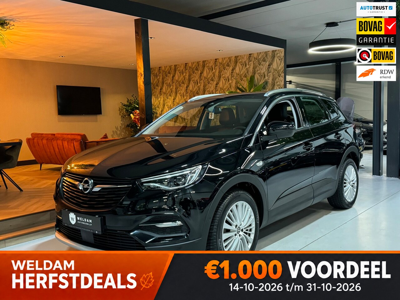 Opel Grandland X - 1.6 Turbo Innovation 181PK Garantie|Carplay|Camera|Cruise|Navi|LED|Lane Assist|Dealer onde - AutoWereld.nl
