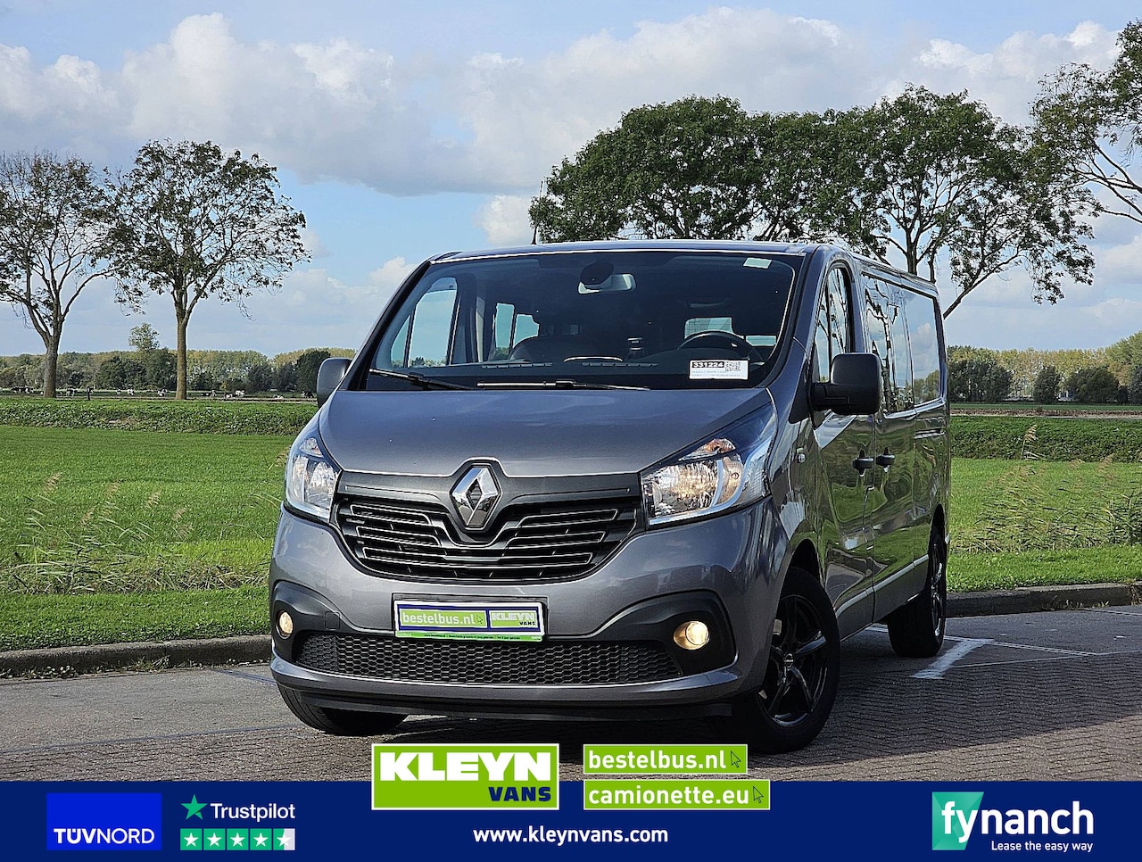 Renault Trafic - 1.6 DCI L2H1 dubbel cabine lang leder carplay climatronic EURO6 dubbele schuifdeur! - AutoWereld.nl