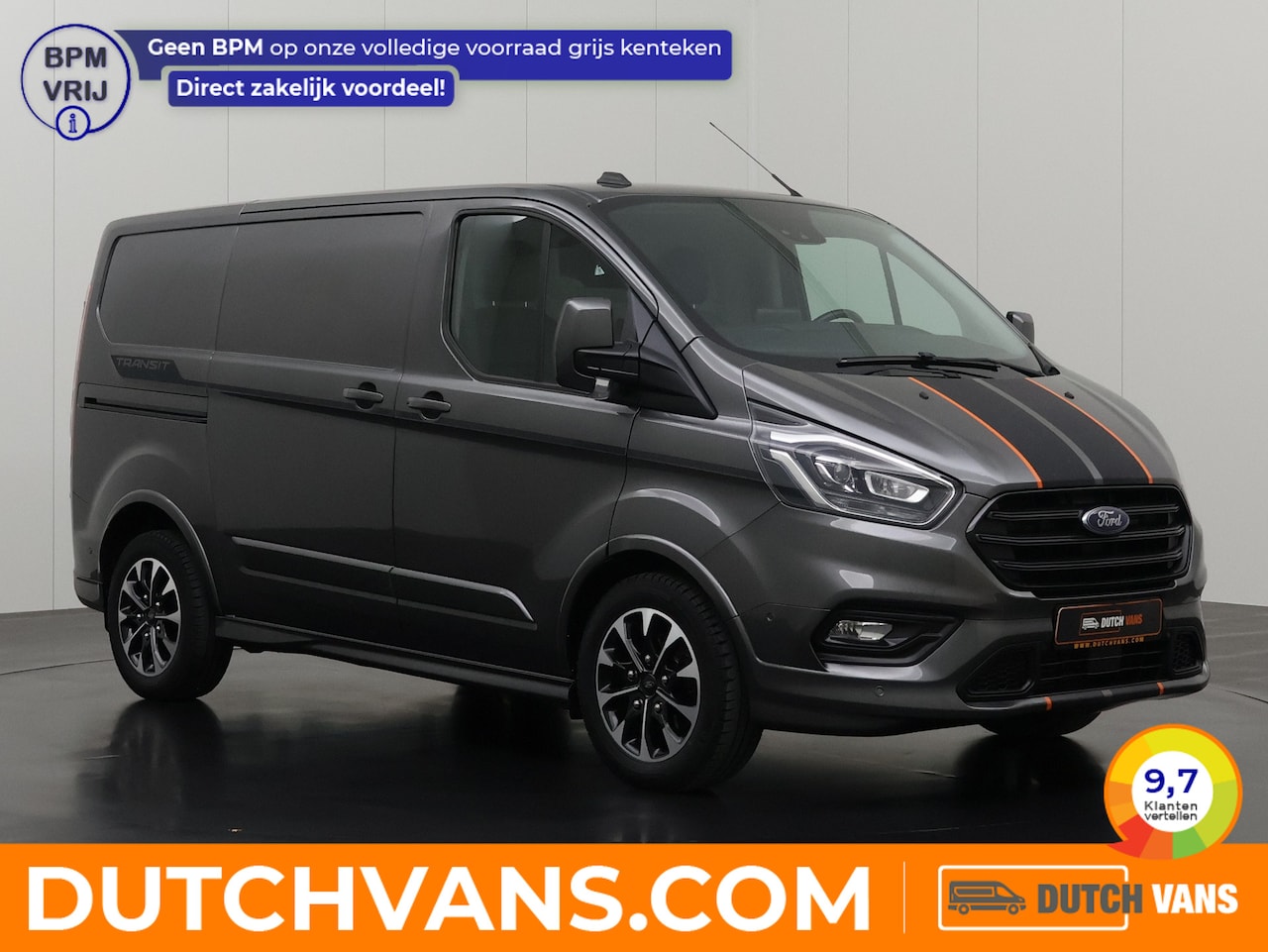 Ford Transit Custom - 2.0TDCi 185PK Automaat Sport | Leder | Multimedia | Camera | Airco | Cruise | Trekhaak - AutoWereld.nl