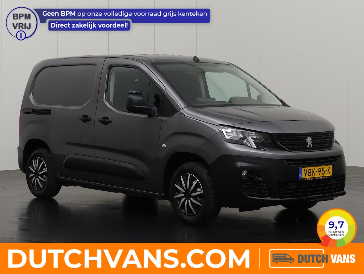 Peugeot Partner - 1.6 BlueHDI Pro | 3-Zits | Multimedia | Airco | Cruise - AutoWereld.nl