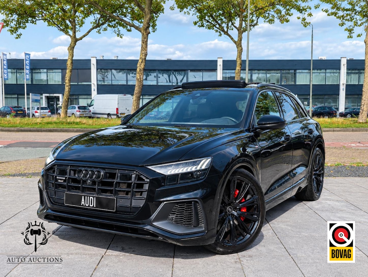 Audi Q8 - 60 TFSI e quattro Competition Panodak | RS Valcona Leer | B&O | 360° | Head-up | Stoel Ven - AutoWereld.nl