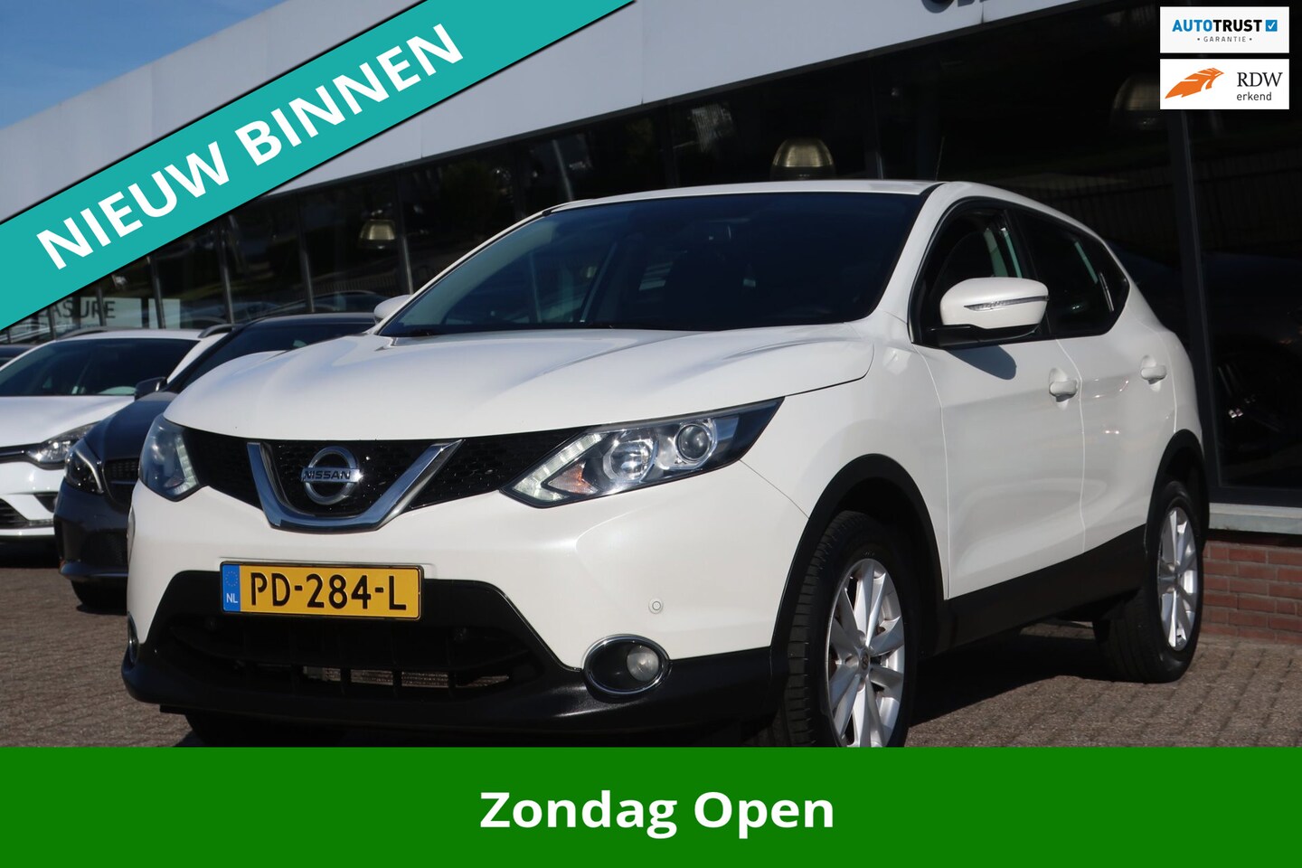 Nissan Qashqai - 1.2 Acenta 2e EIG_LED_NAVI_CAM_PDV V+A_LMV. - AutoWereld.nl
