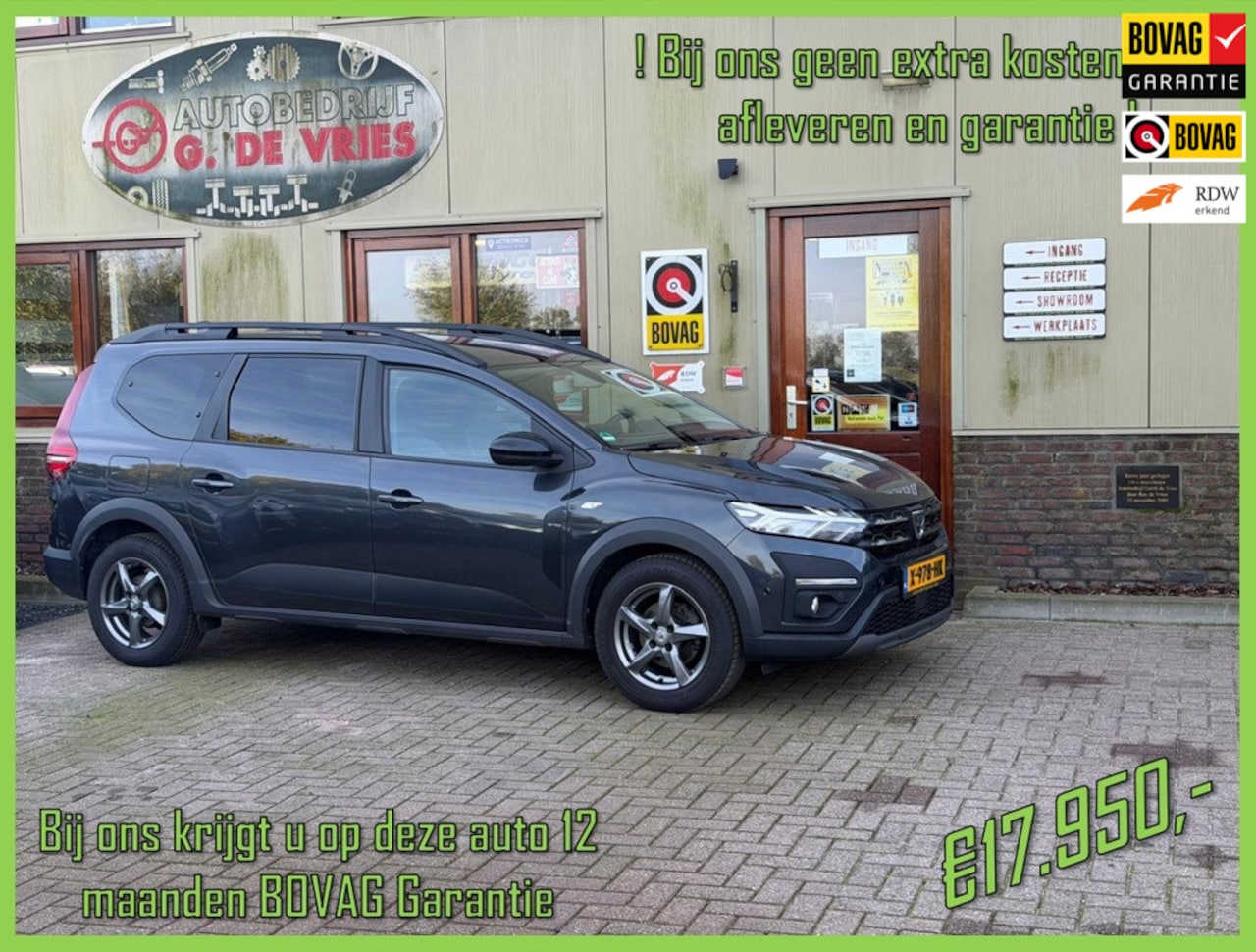Dacia Jogger - 1.0 TCe Bi-Fuel LPG-G3 Comfort 7-persoons ! Prijs inclusief 12 maanden BOVAG-garantie en a - AutoWereld.nl