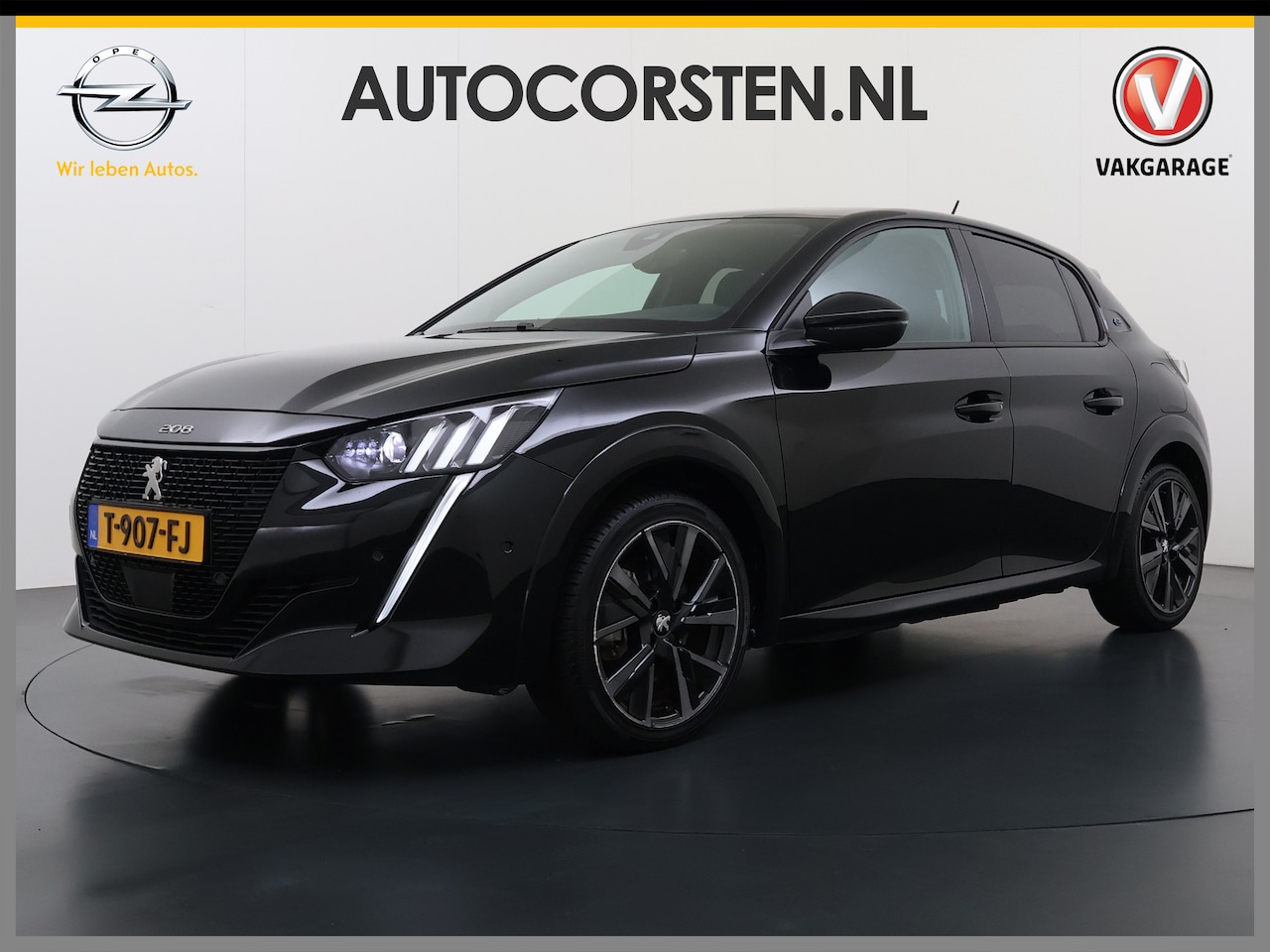 Peugeot e-208 - EV GT 350 Panoramadak 360°Camera Navi Ecc Apple Carplay Android Auto Cruise Control Led Pd - AutoWereld.nl