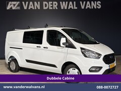 Ford Transit Custom - 2.0 TDCI 130pk L2H1 Dubbele Cabine Euro6 Airco | 6-Zits | Apple Carplay | LED | Cruisecont