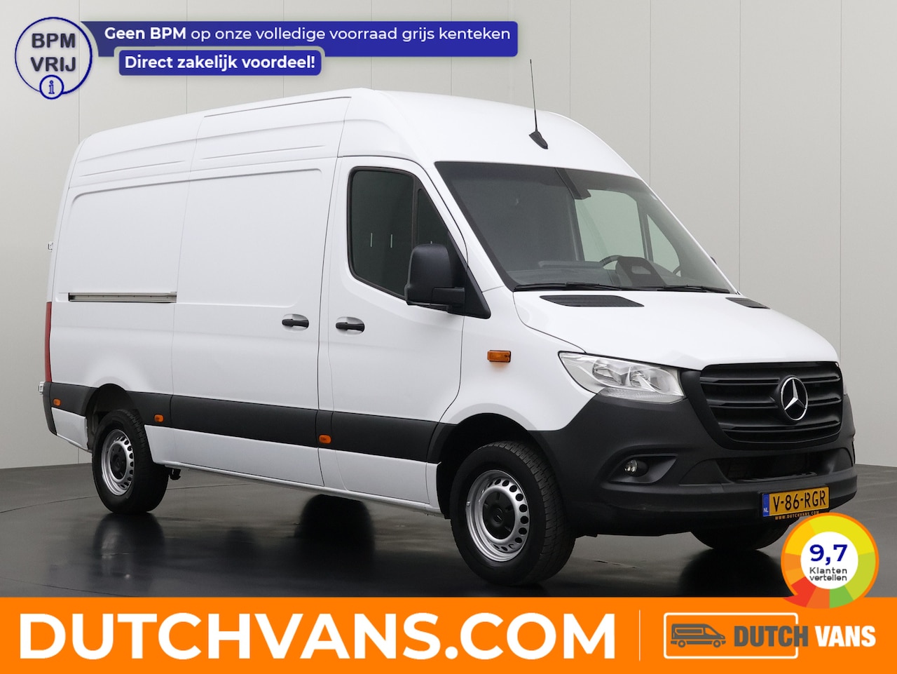 Mercedes-Benz Sprinter - 317CDI Automaat L2H2 | 10" Navigatie+Camera+Multimedia | Airco | Cruise | 3-Zits - AutoWereld.nl