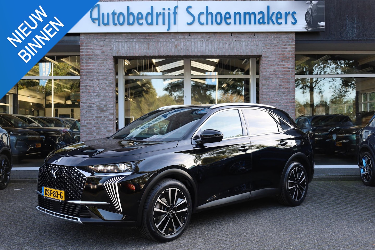 DS 7 Crossback - E-Tense 4x4 Opera PANO LEER+MEMORY RUIT+STOELVERWARMING 360-CAMERA ZWARTE-HEMEL 19"LMV STU - AutoWereld.nl