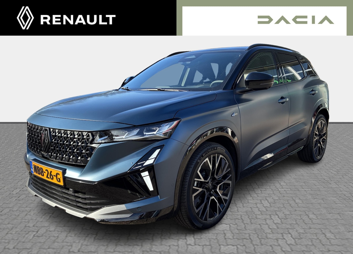 Renault Austral - 1.2 E-Tech full hybrid 200 esprit Alpine pack light & sound, pack privilège, two-tone kleu - AutoWereld.nl