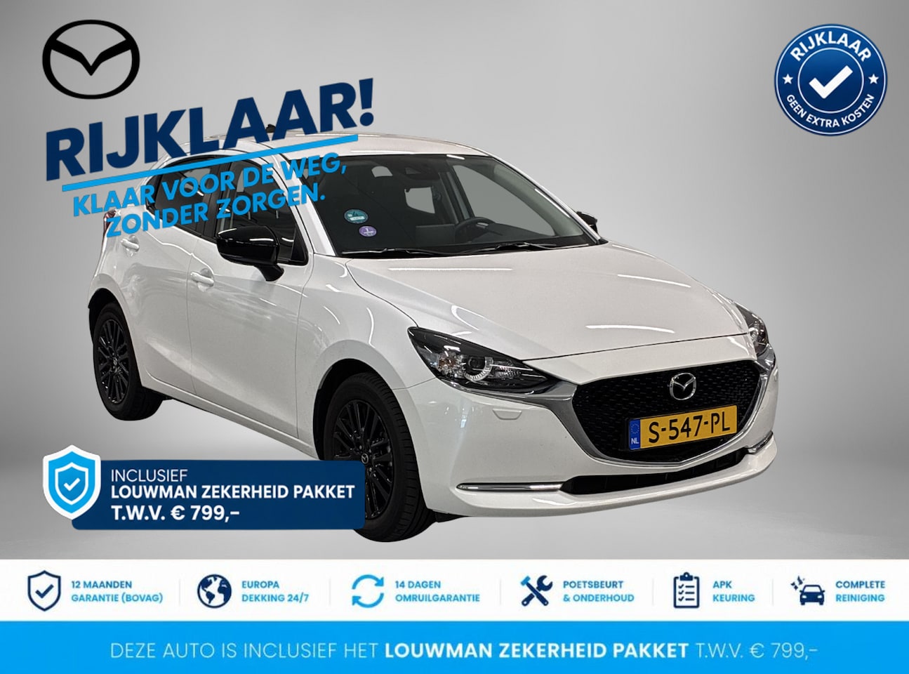 Mazda 2 - 1.5 Skyactiv-G Sportive | RIJKLAAR INCLUSIEF AFLEVERPAKKET TWV €799,- | gratis-afleverpakk - AutoWereld.nl