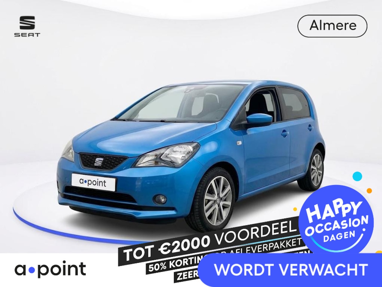 SEAT Mii Electric - electric Plus 83pk | Cruise controle | Climatronic | Lichtmetalen velgen | Parkeersensoren - AutoWereld.nl