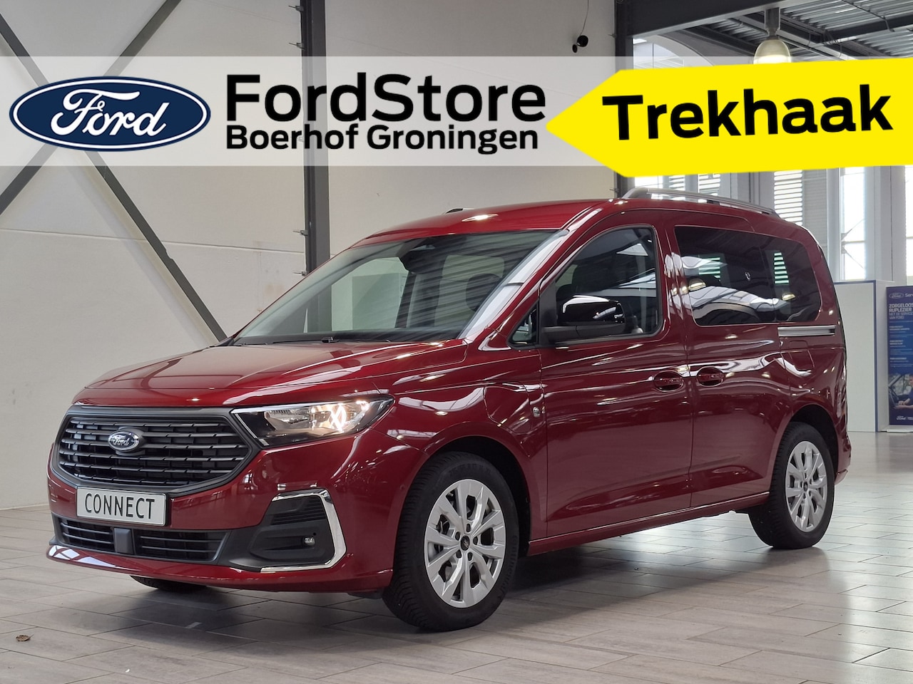 Ford Tourneo Connect - 1.5 PHEV 150pk Titanium | Trekhaak | Winter Pack | Camera | Adaptive Cruise | AGR Stoelen - AutoWereld.nl