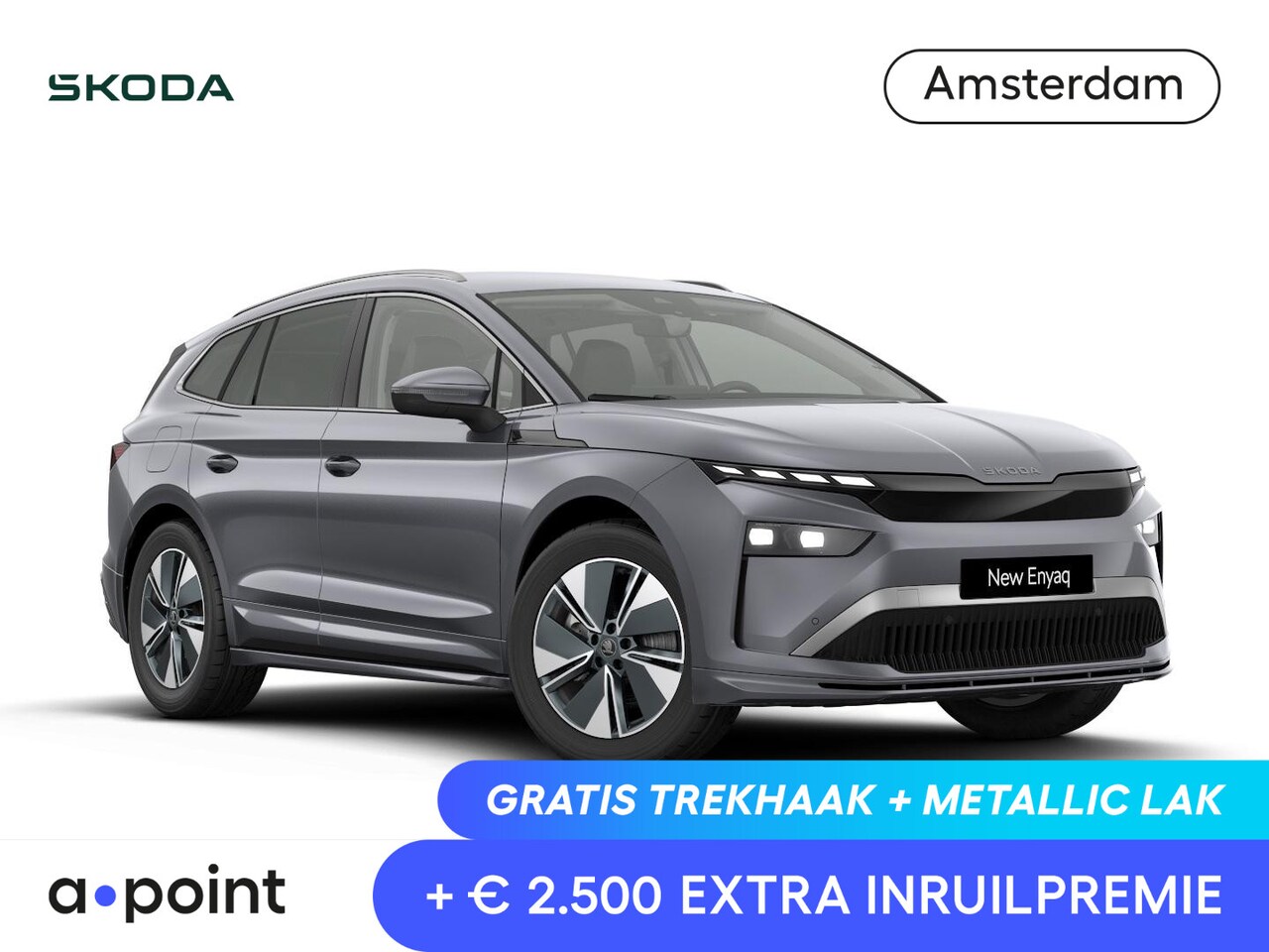 Skoda Enyaq iV - 85 Business Edition 286 pk | Trekhaak | Achterbumper en dorpels in carosseriekleur | Velge - AutoWereld.nl