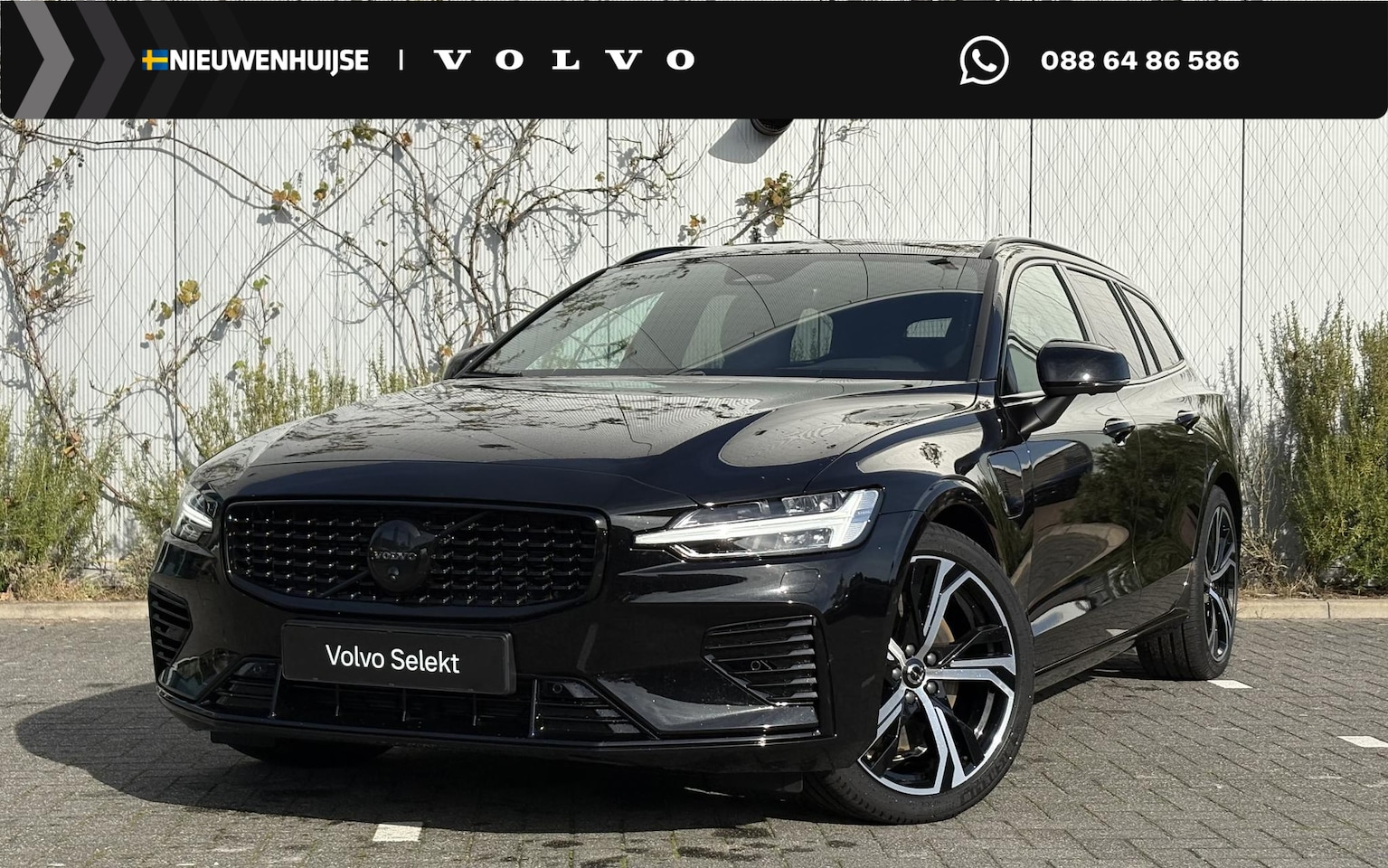 Volvo V60 - 2.0 T6 Plug-in hybrid AWD Ultra Dark | Adaptive Cruise Control | Head Up Display | 360 Cam - AutoWereld.nl