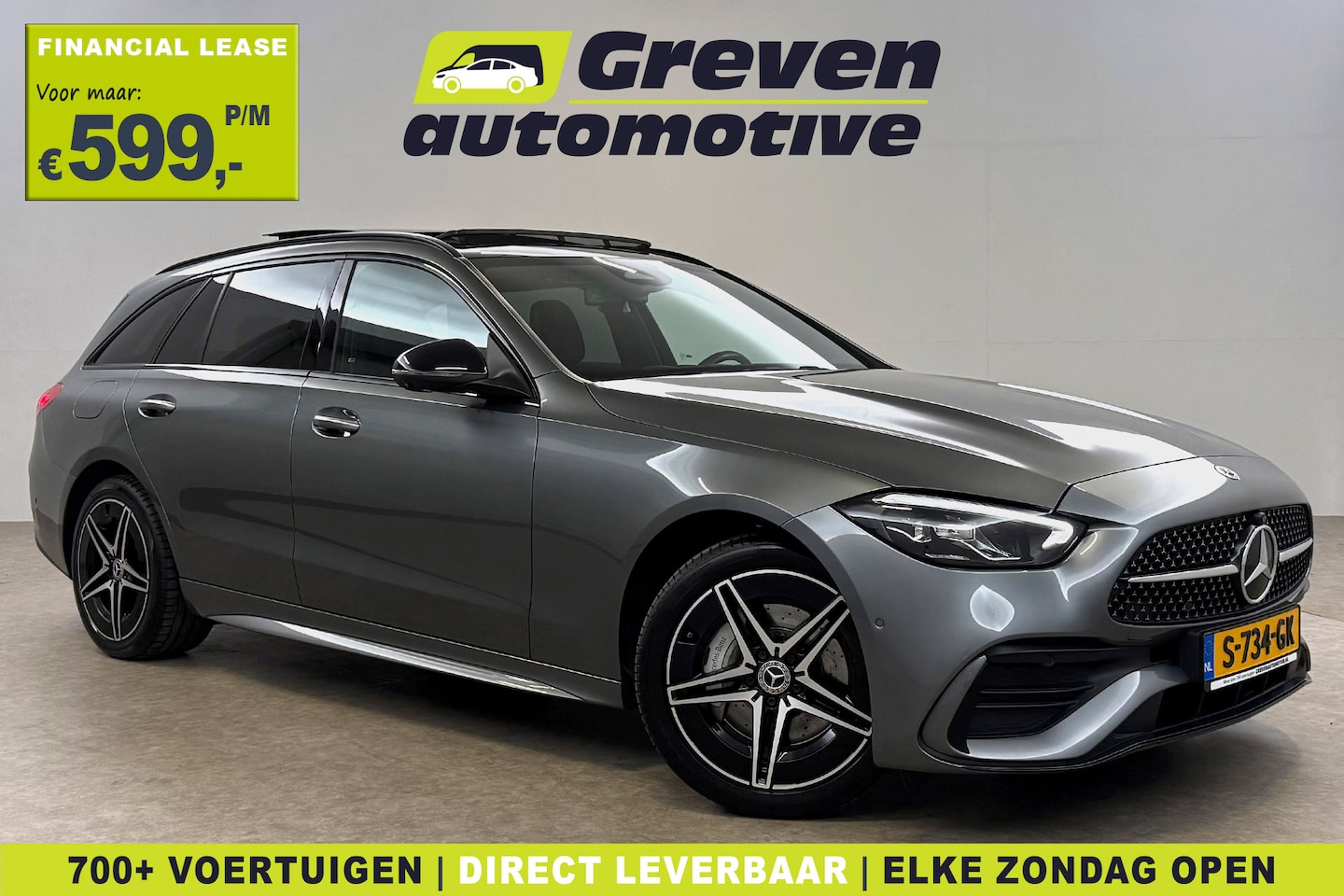 Mercedes-Benz C-klasse - 300 e AMG | Pano | Virtual | Sfeer | 360° | Burmester | Trekhaak | Memory | Carplay | NAP - AutoWereld.nl