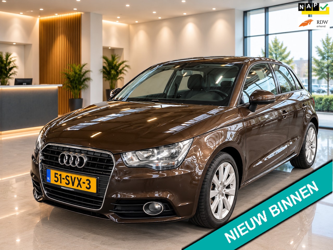 Audi A1 - 1.2 TFSI Connect NAP KM's AIRCO NAVI SCHERM TREKHAAK APK ELEK.RAMEN BLUETOOTH VELGEN CRUIS - AutoWereld.nl