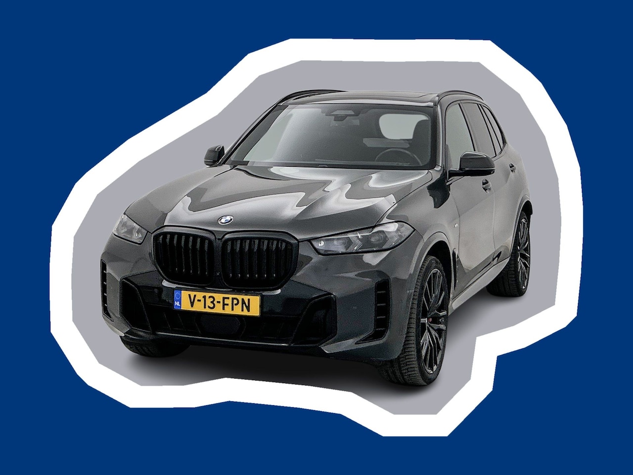 BMW X5 - xDrive30d M Sport Grijs kenteken Dravitgrau Individual Leder Trekhaak 3.5t Harman Kardon P - AutoWereld.nl