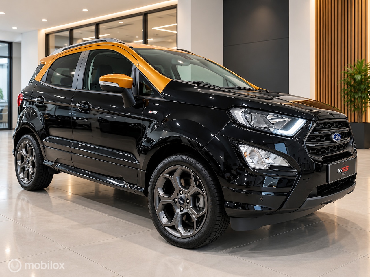 Ford EcoSport - 1.0 EcoBoost ST-LINE NW DISTRIBUTIERIEM TREKHAAK LED CRUISE NAVI LEER CARPLAY CAMERA NW AP - AutoWereld.nl