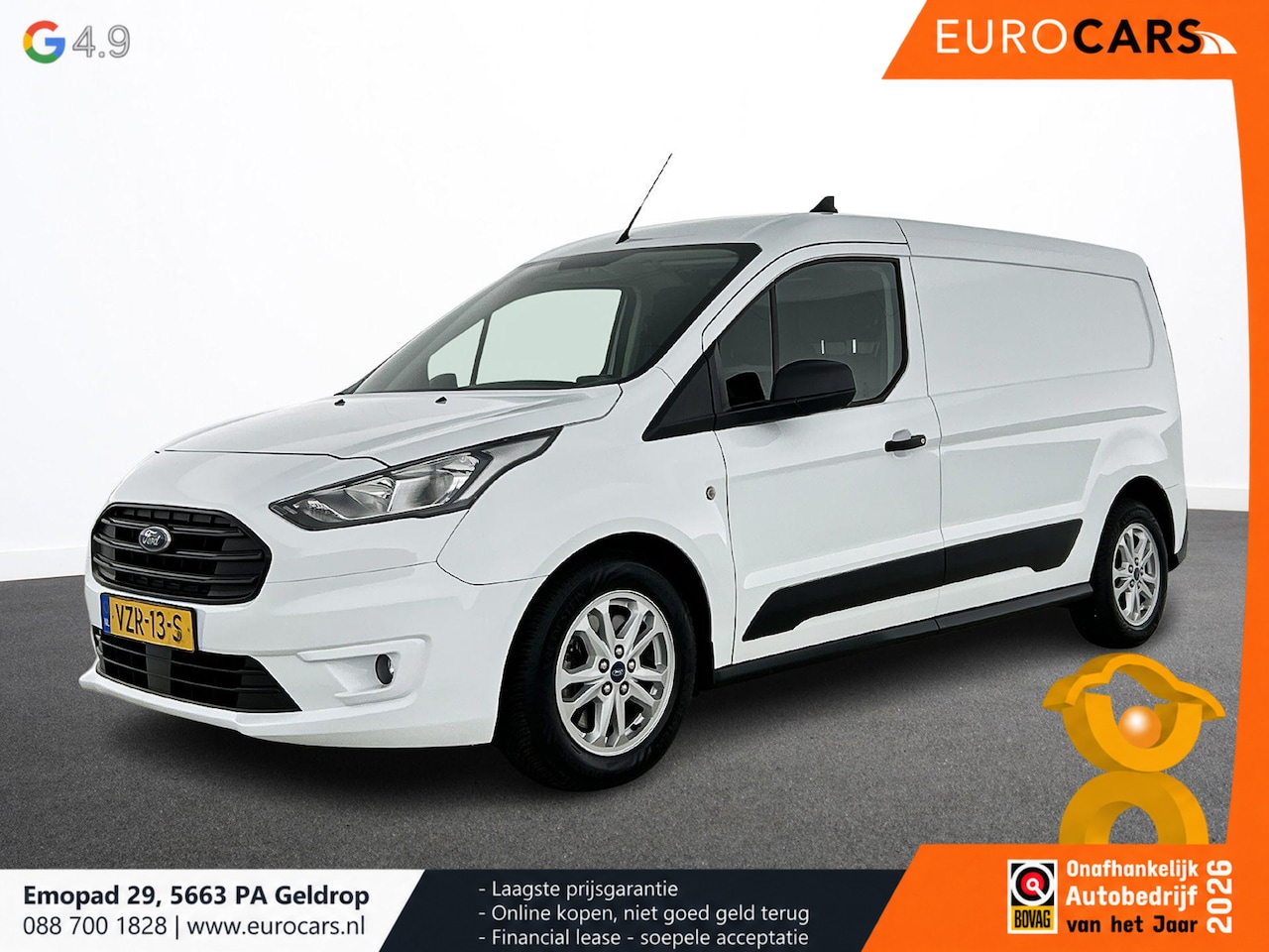 Ford Transit Connect - 1.5 EcoBlue Automaat L2 Trend Navigatie Airco Parkeersensoren Cruise Control 3Zits Camera - AutoWereld.nl