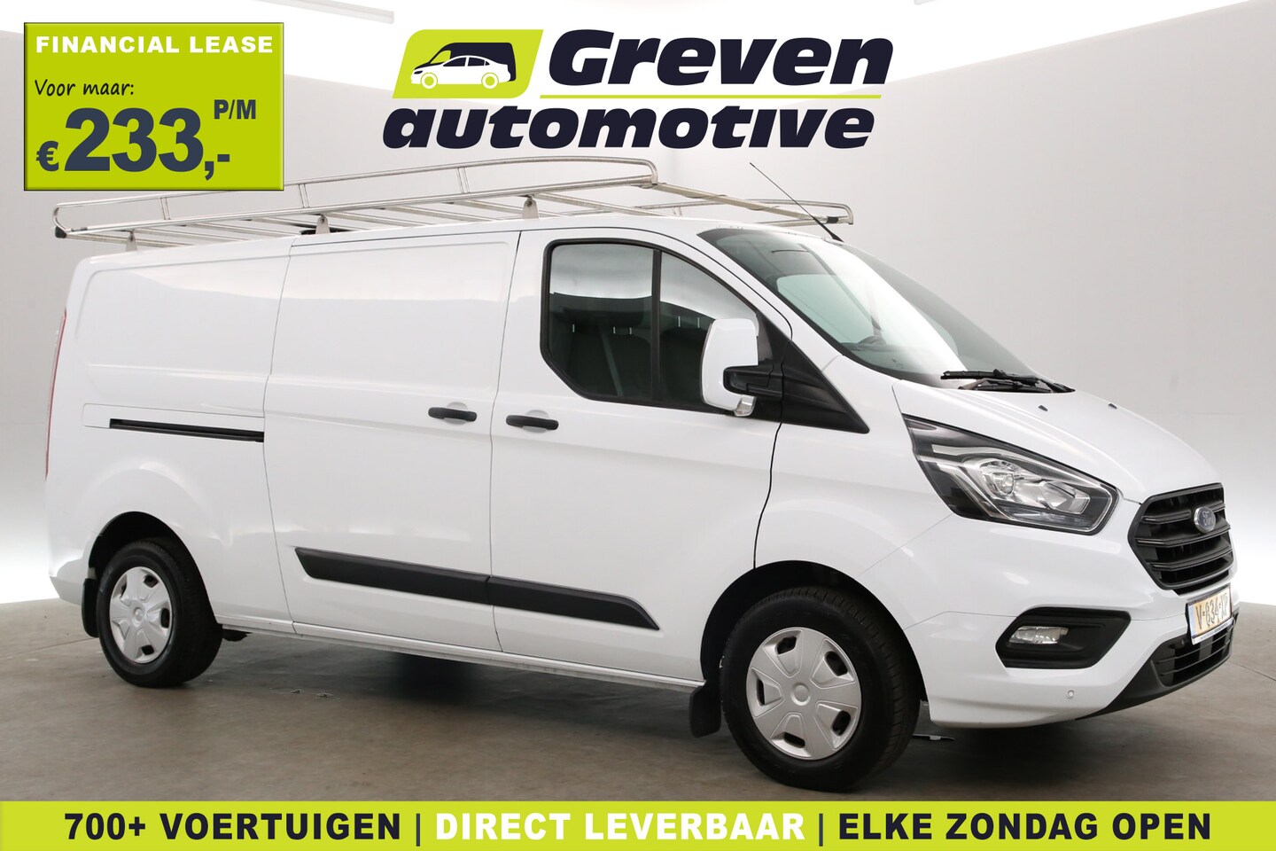 Ford Transit Custom - 2.0 TDCI L2H1 | Airco | Cruise | 3 Zits | Trekhaak | 2xSchuifdeur | Imperiaal | Parkeersen - AutoWereld.nl