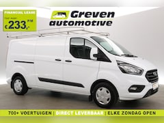 Ford Transit Custom - 2.0 TDCI L2H1 | Airco | Cruise | 3 Zits | Trekhaak | 2xSchuifdeur | Imperiaal | Parkeersen