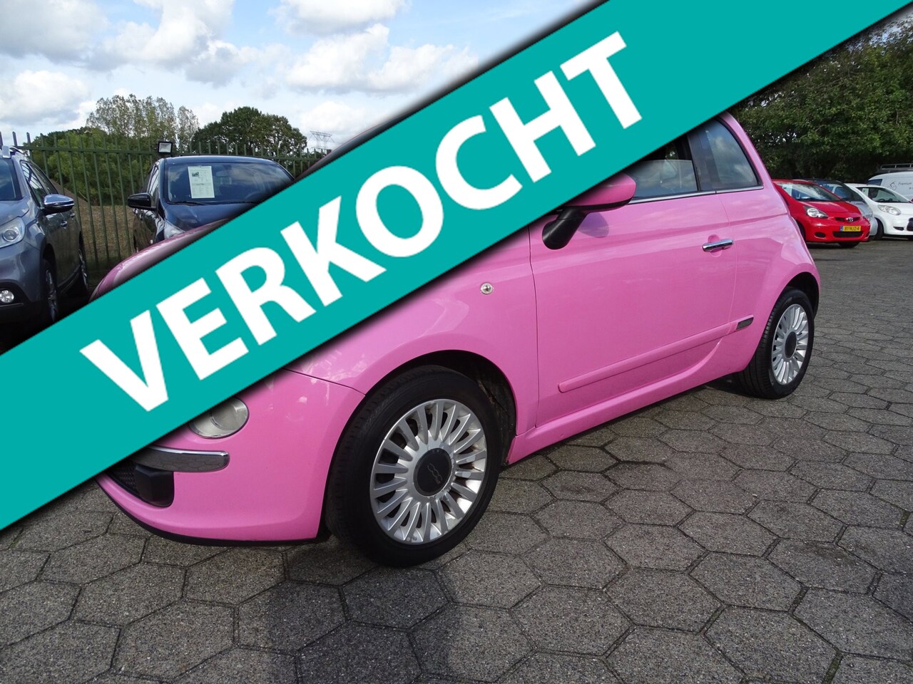 Fiat 500 - 1.2 Rosa AUTOMAAT/ECC/NAV/LMV/PANORAMADAK - AutoWereld.nl
