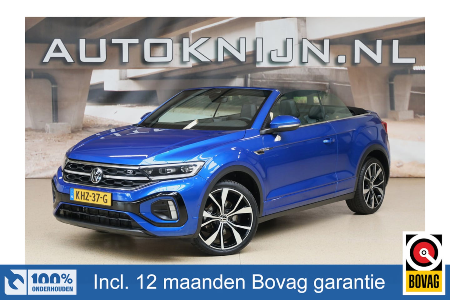 Volkswagen T-Roc Cabrio - 1.5 TSI R-Line | IQ. Light | Beats | Keyless | Trekhaak | 100% (Dealer) onderhouden label - AutoWereld.nl