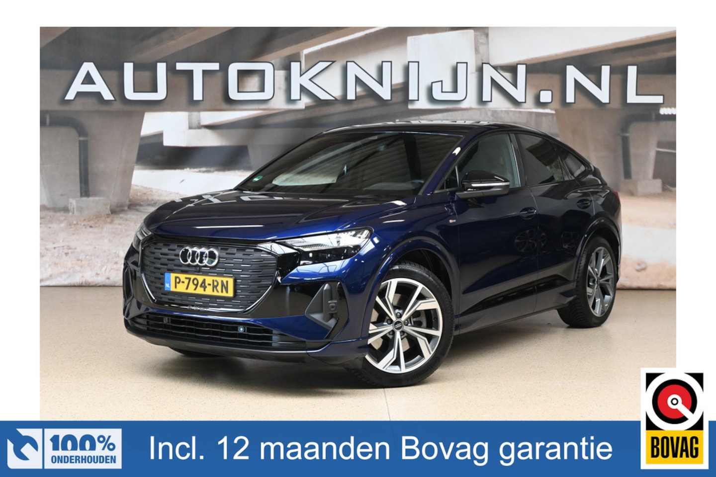 Audi Q4 Sportback e-tron - 40 Launch edition S Competition 77 kWh | SOH 91% | ACC | Leder | Matrix | 100% (Dealer) on - AutoWereld.nl