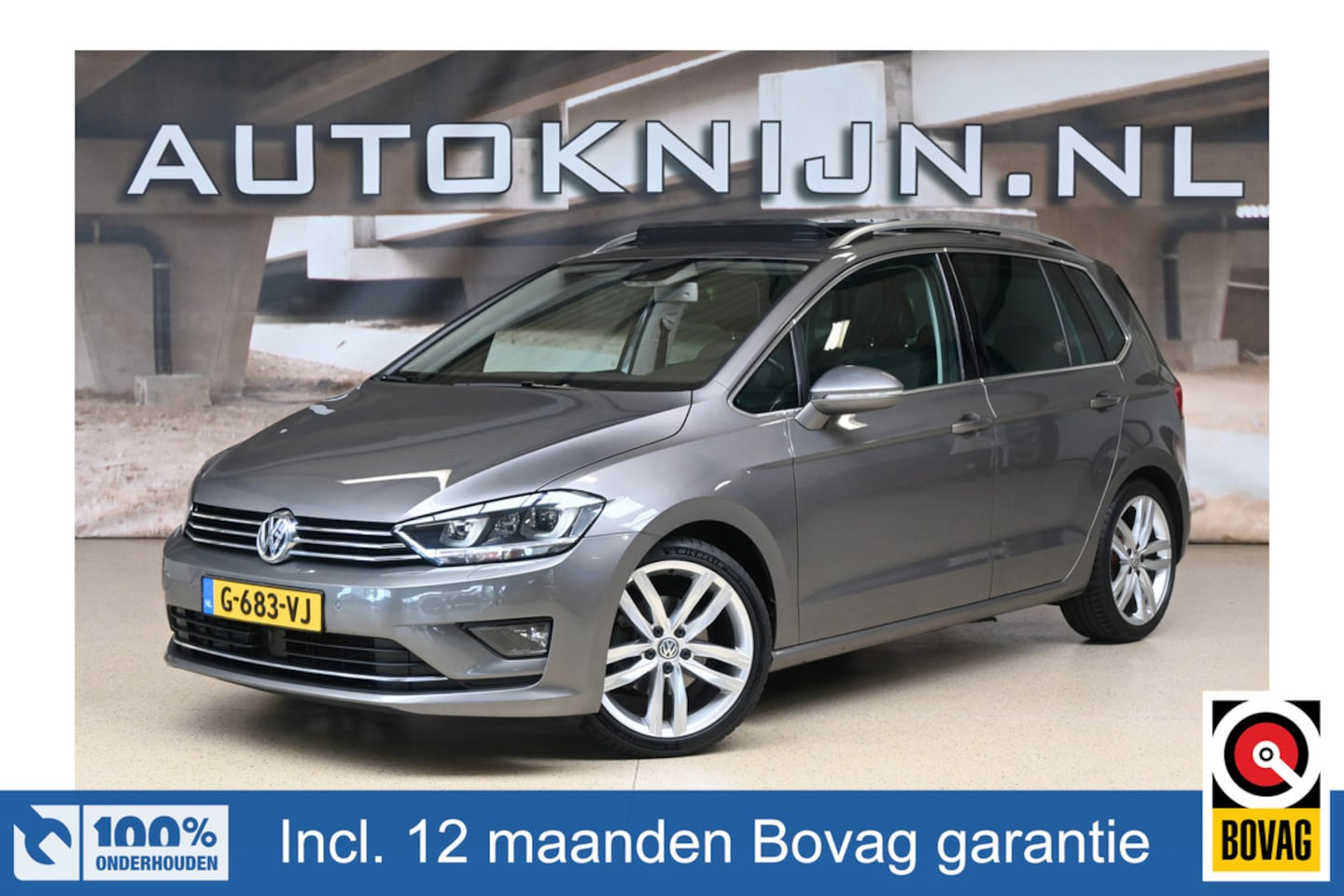 Volkswagen Golf Sportsvan - 1.4 TSI Highline | Bi-xenon | ACC | Pano | Trekhaak | 100% (Dealer) onderhouden label - AutoWereld.nl