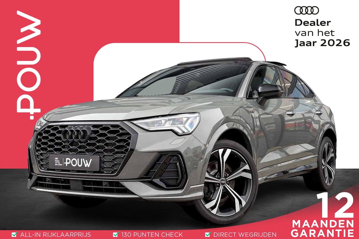 Audi Q3 Sportback - 45 TFSIe 245pk S Edition | SoH 94% | Panoramadak | Trekhaak | Sonos | Carbon - AutoWereld.nl