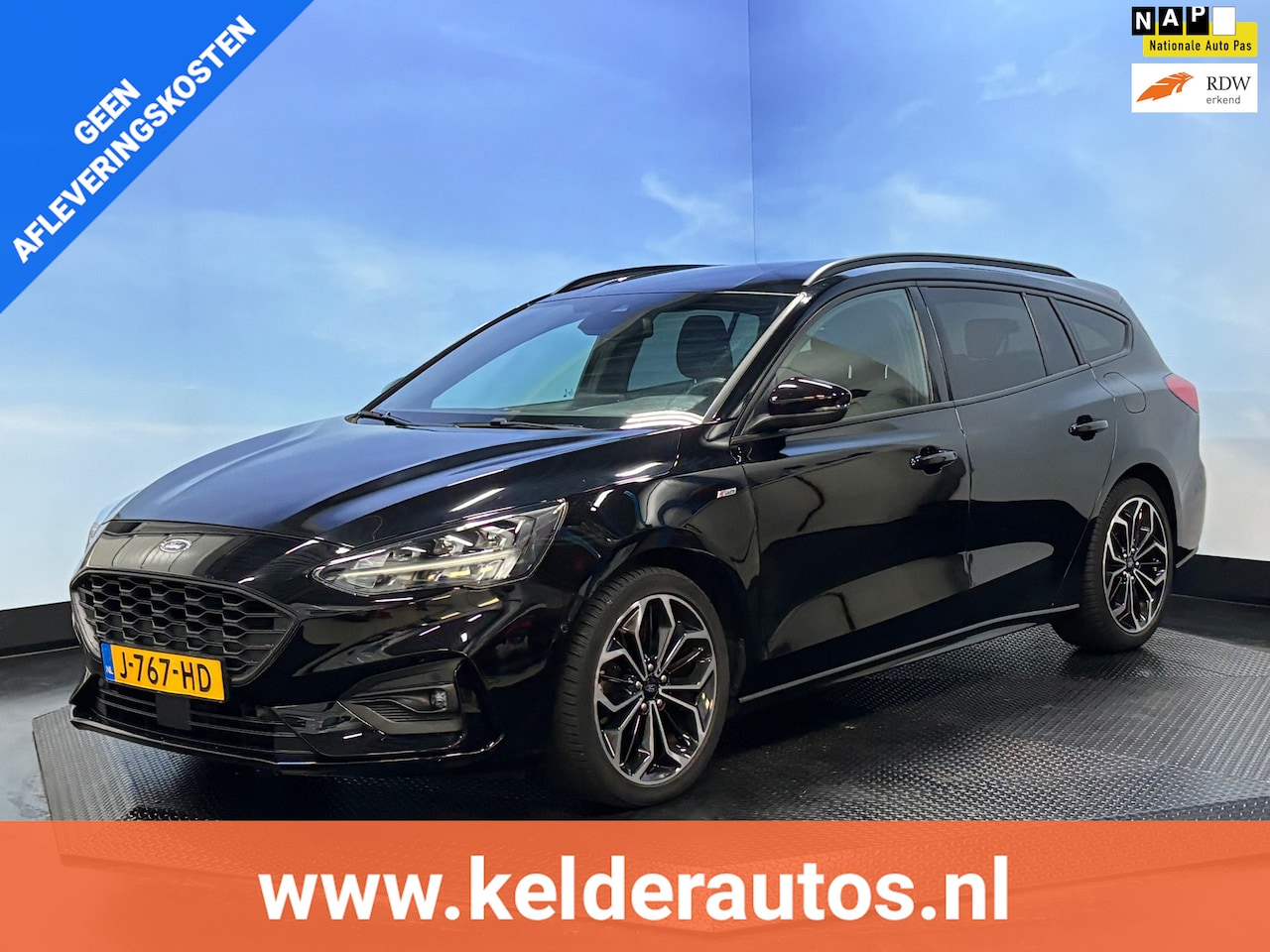 Ford Focus Wagon - 1.0 EcoBoost ST Line Business Clima | Cruise | Navi | Camera | Trekhaak - AutoWereld.nl