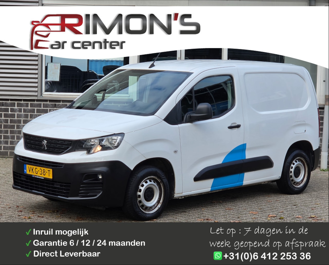 Peugeot Partner - 1.5 BlueHDI 3 Zit New Motor Bij Dealer Vervangen - AutoWereld.nl