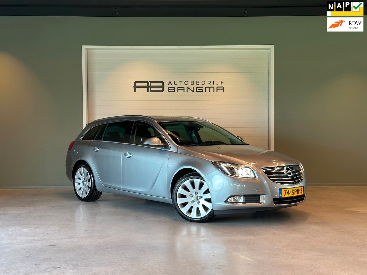Opel Insignia Sports Tourer - 1.6 TURBO COSMO-uitv|NAVIGATIE|CLIMA AIRCO|CRUISE CONTROL|LM-VELG|TREKHAAK|USB+AUX+SD|BLUE - AutoWereld.nl