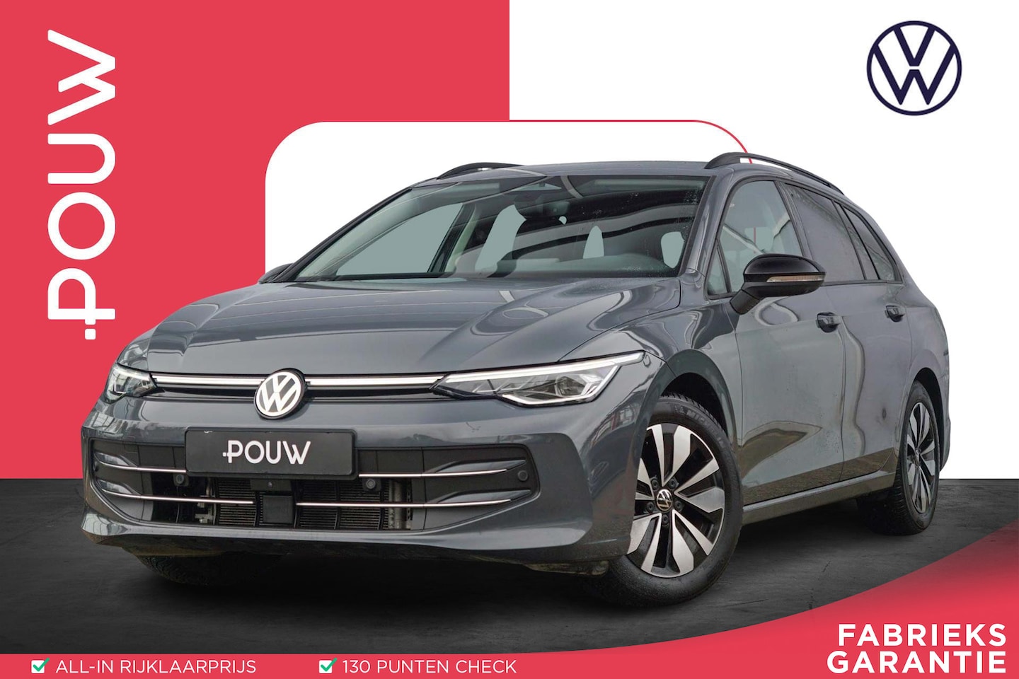 Volkswagen Golf Variant - 1.5 eTSI 150pk DSG Life Edition | Trekhaak | 360 Camera | Dodehoek Detectie - AutoWereld.nl
