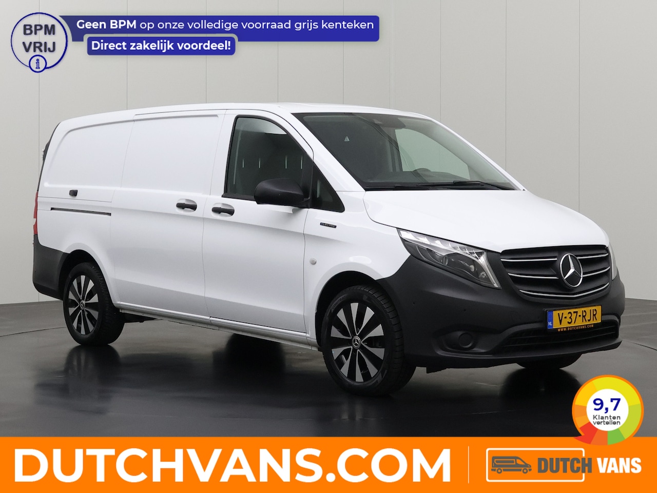 Mercedes-Benz eVito - Lang | Elektrisch SOH 93,6% | Led | Multimedia | Camera | Airco | Cruise | 3-Zits - AutoWereld.nl