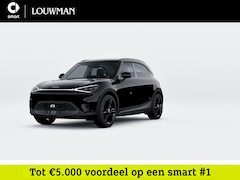Smart #1 - 1 Pro+ Black Collection 66 kWh | Memorypakket voorstoelen | Panoramadak | CyberSparksLED |