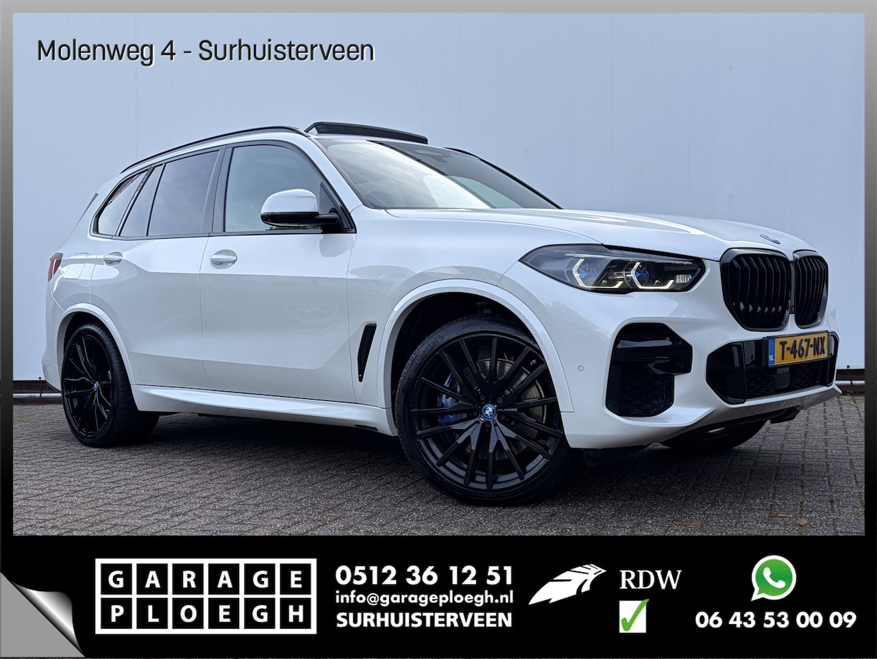 BMW X5 - xDrive45e High Executive M-Sport 4WS Pano 22Inch HUD Elek.Trekhaak 98% SOH VOL! - AutoWereld.nl