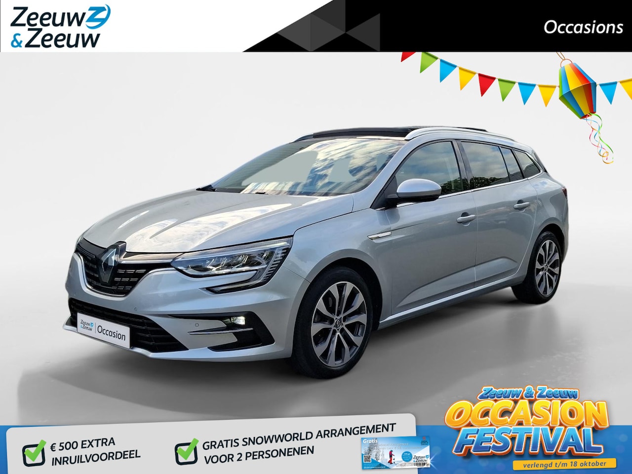 Renault Mégane Estate - 1.3 TCe 140 Techno | SCHUIFKANTELDAK | TREKHAAK | ACHTERUITRIJCAMERA | CLIMATE | - AutoWereld.nl