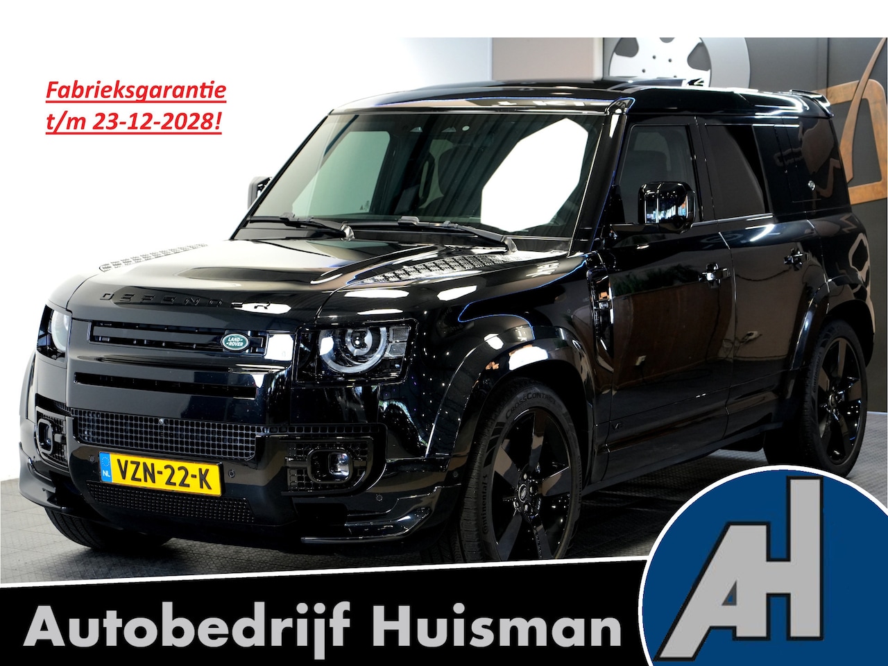 Land Rover Defender 110 - 5.0 P525 V8 GRIJS KENTEKEN!! PANORAMADAK + MERIDIAN SURROUND + MATRIX LED + BODYKIT + STOE - AutoWereld.nl