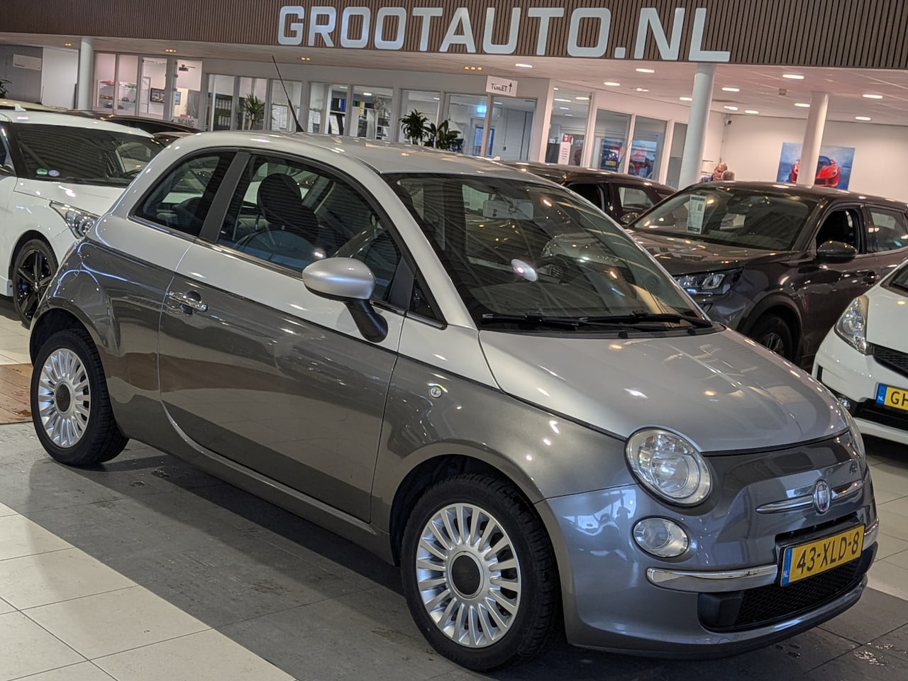 Fiat 500 - 1.2 Bicolore Start/Stop Systeem, Airco, Stuurbekrachtiging - AutoWereld.nl