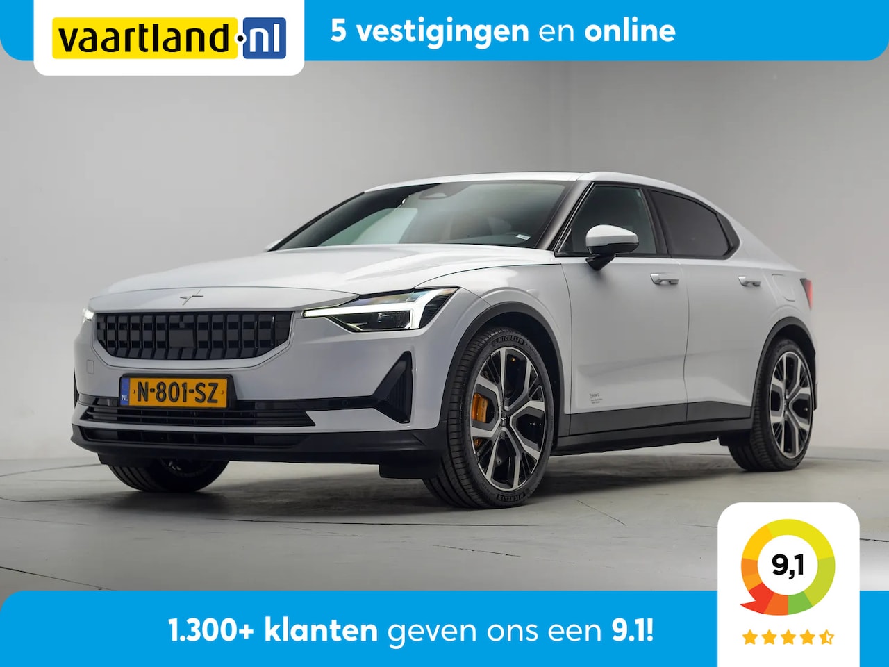 Polestar 2 - Long Range Dual Motor Performance Pack 78kWh [ Panorama Trekhaak Warmtepomp ] - AutoWereld.nl