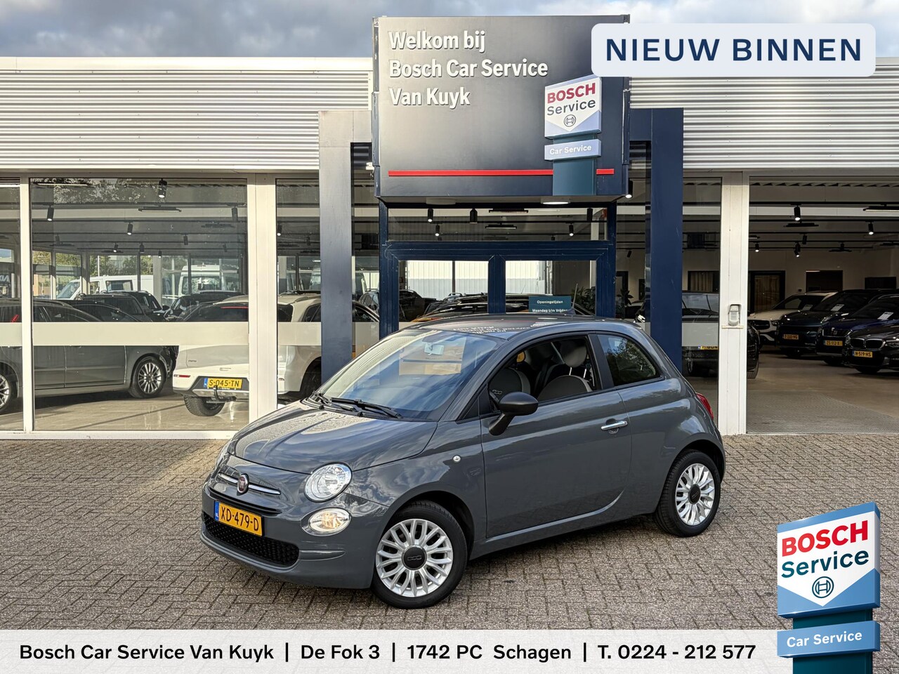 Fiat 500 - 0.9 TwinAir Turbo Popstar / NL-Auto / 82.000 KM / Cruise-Control / Airco / DAB Radio-Bluet - AutoWereld.nl