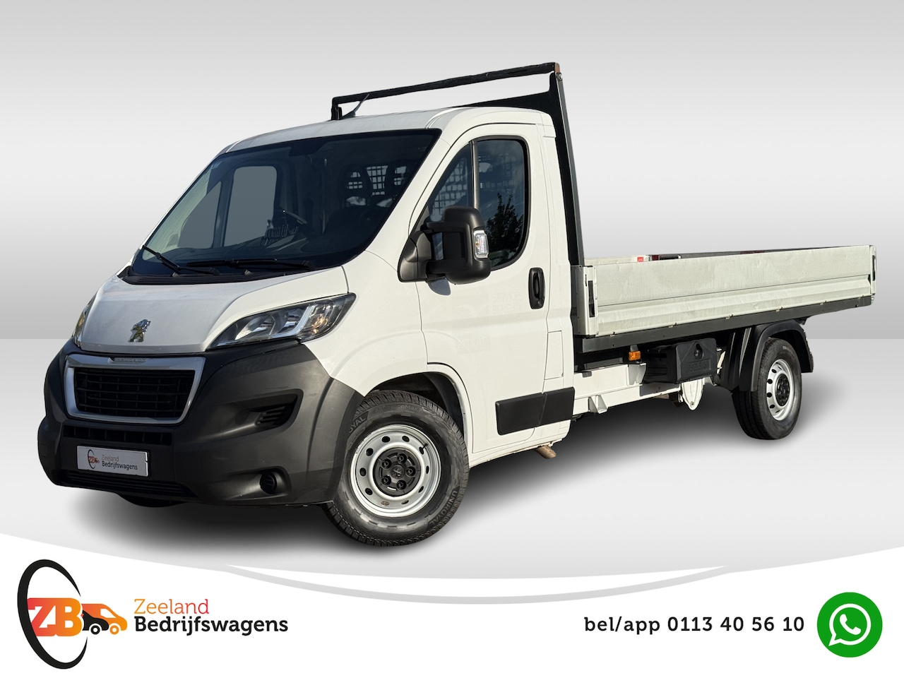 Peugeot Boxer - 335 2.2 BlueHDi 165 L4 Pick-up | Open laadbak | Trekhaak 3.5T | Cruisec. | Airco - AutoWereld.nl