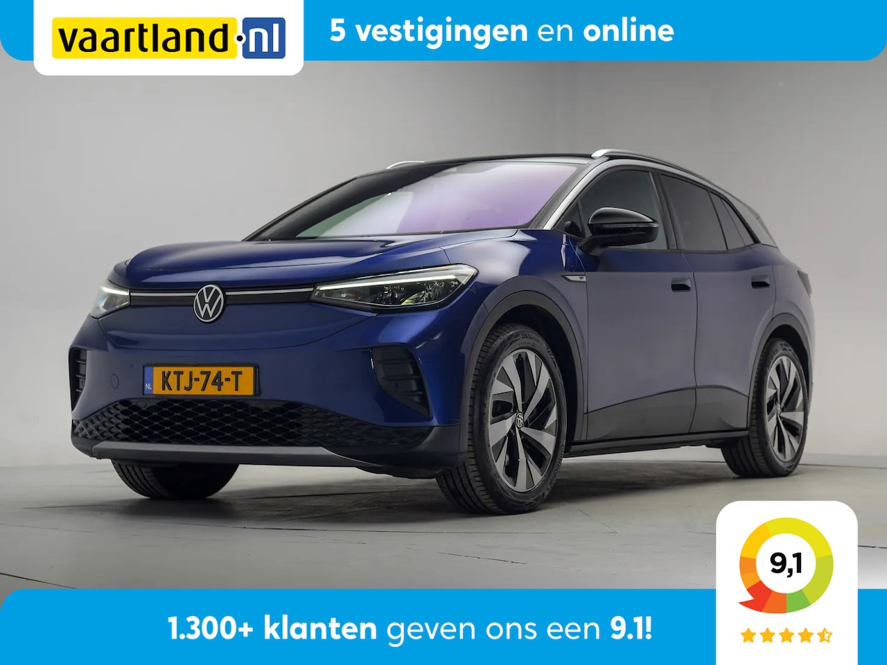 Volkswagen ID.4 - First 77 kWh [ LED Adapt.cruise Apple/Android Camera ] - AutoWereld.nl