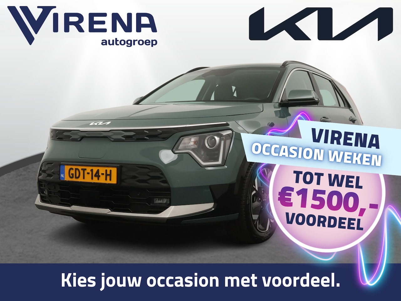 Kia Niro EV - DynamicLine 64.8 kWh - SOH 98,9% - Airco - Apple Carplay/Android Auto - Cruise Control Ada - AutoWereld.nl