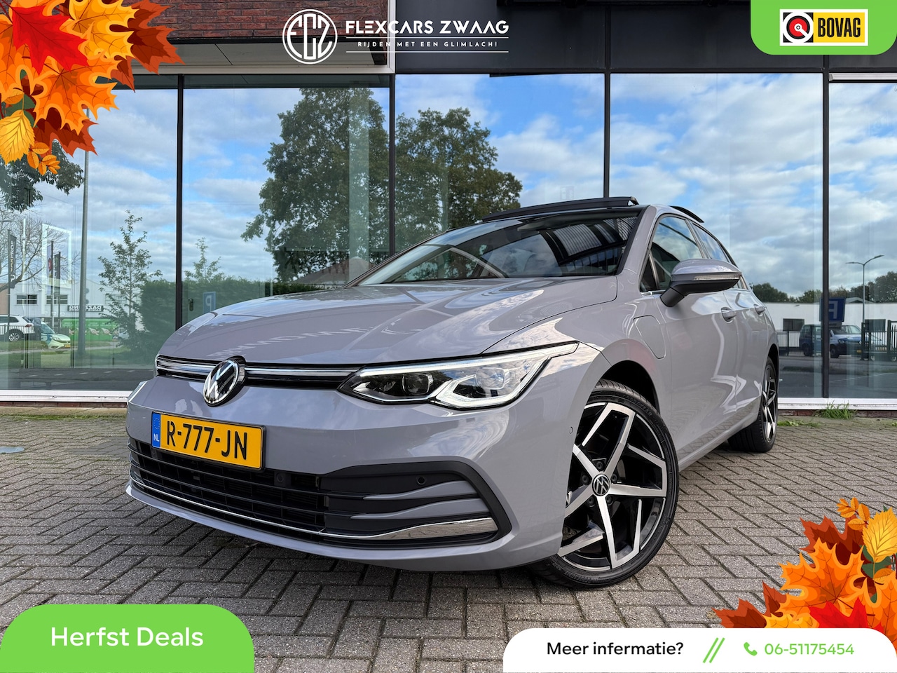 Volkswagen Golf - 1.4 eHybrid Style - Automaat - Navi - Pano/Schuifdak - Climate - Org.NL - AutoWereld.nl