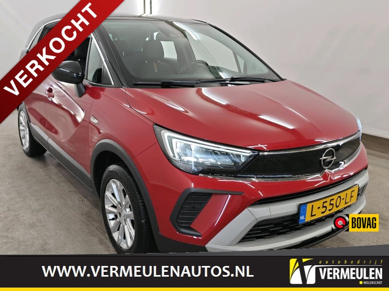 Opel Crossland - 1.2 110PK Elegance + 16"/ Navi/ Clima/ Cruise/ CarPlay/ Camera/ LED-Koplampen/ Park-Assist - AutoWereld.nl