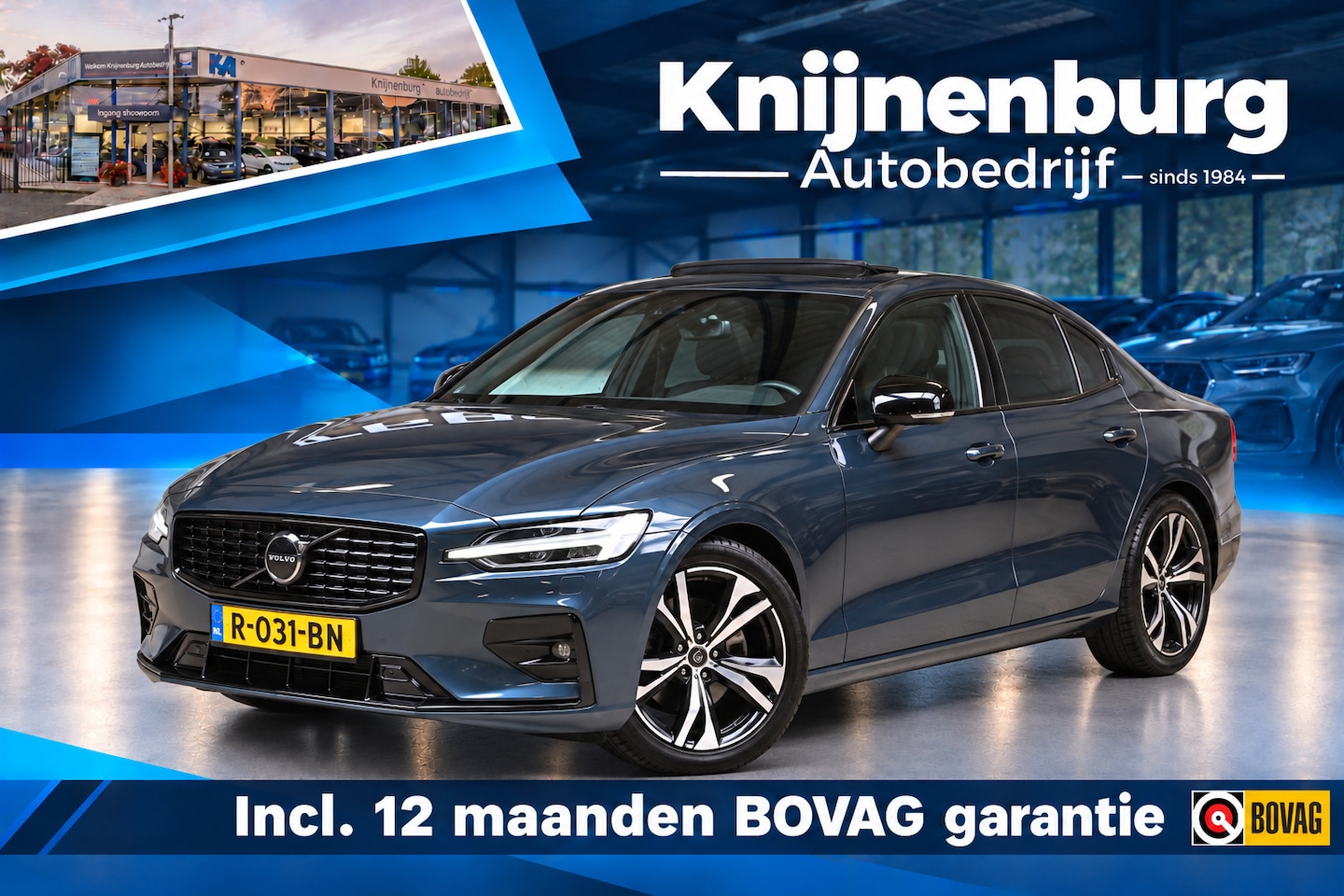 Volvo S60 - 2.0 B4 198pk R-Design / Plus Dark | 360° | Pano | Memory | Head-up | 100% (Dealer) onderho - AutoWereld.nl