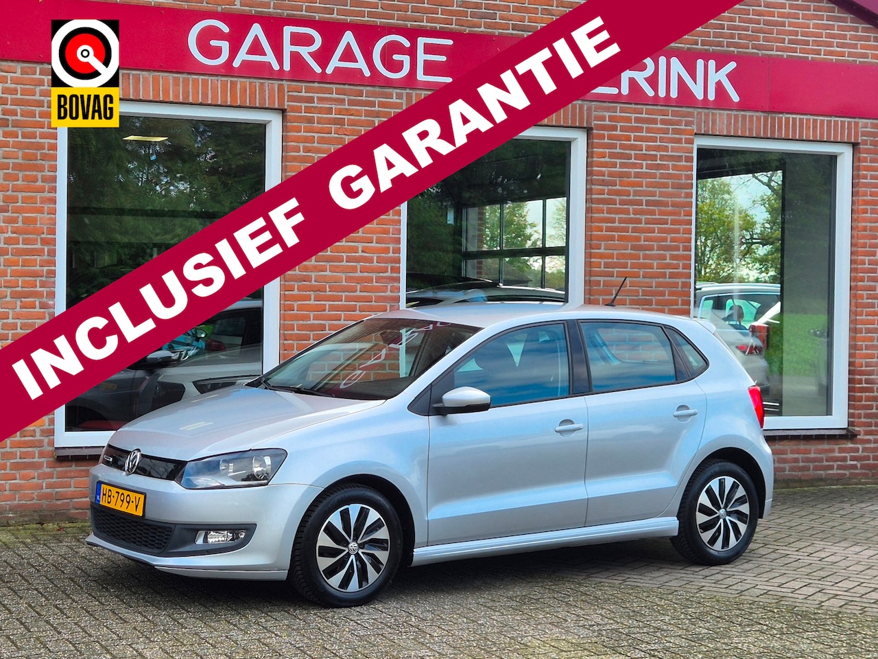 Volkswagen Polo - 1.0 BlueMotion Edition 95PK 5drs airco, cruise, lmv, elektr.ramen, bluetooth - AutoWereld.nl